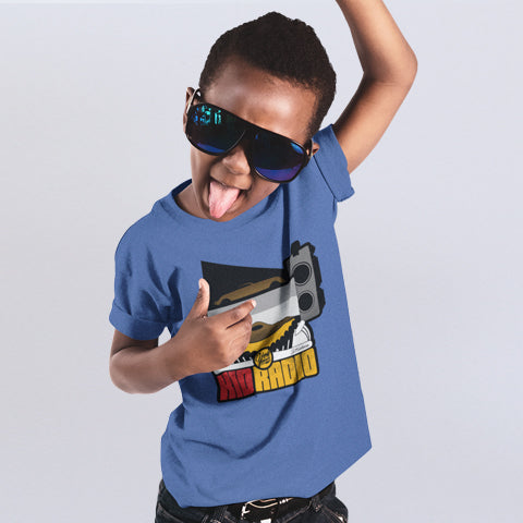 Kid Radio Illustration Youth Short Sleeve T-Shirt