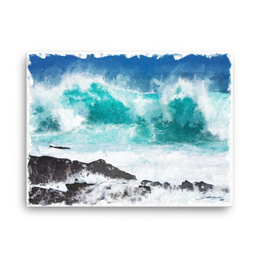 Crashing Waves Canvas 24x18