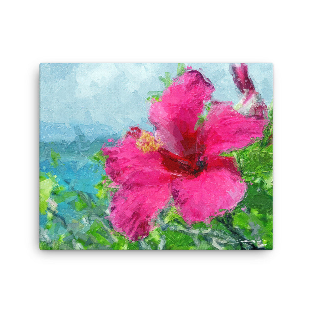 Tropical Hibiscus Canvas 20x16