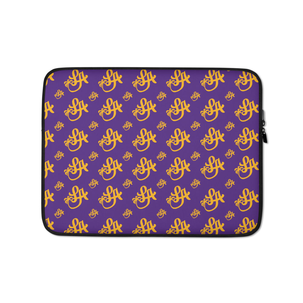 L.A. Living Purple & Gold Laptop Sleeve